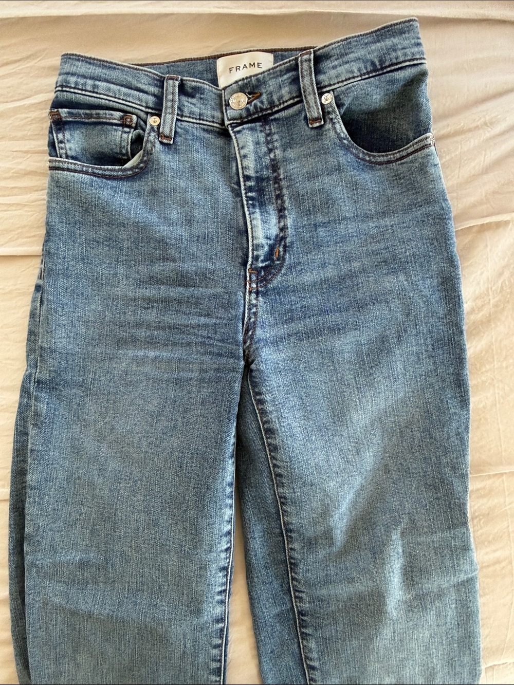 Frame Denim Men's Light Blue Slim Straight Jeans